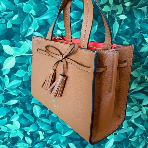 Kate Spade Hayes Street Mini Satchel Warm Ginger - Picture 3 of 6